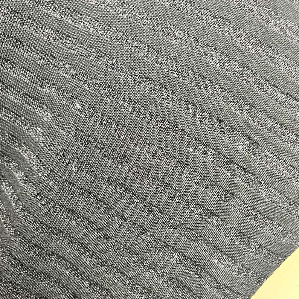 All Saints RINA STRIPED SHIMMER T-SHIRT Long Sleeves M Black - Picture 9 of 10